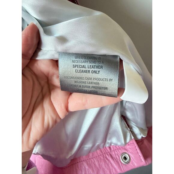 Vintage Wilsons Leather Maxima Pink Leather Jacket- Size XL - Picture 11 of 15